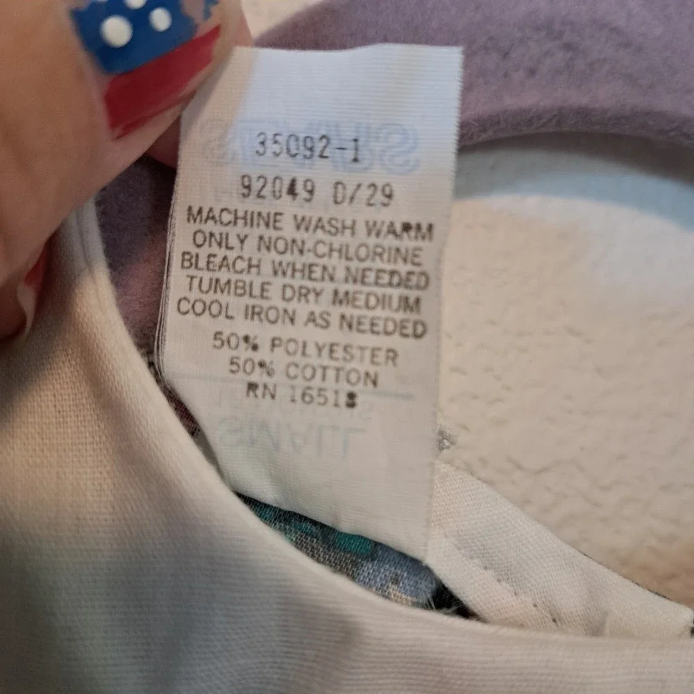 Vintage Sears Infant Girls Floral Lace Bib Dress Gray Pink Blue 12 Months USA